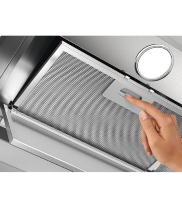 AEG DGE5861HM Campana extractora integrada Serie 6000 Hob2Hood de 80 cm, Acero inoxidable antihuellas