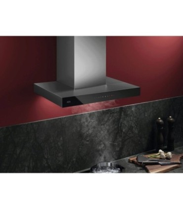 AEG GB67D61HL Campana extractora decorativa Serie 6000 Hob2Hood de 60 cm, Negro
