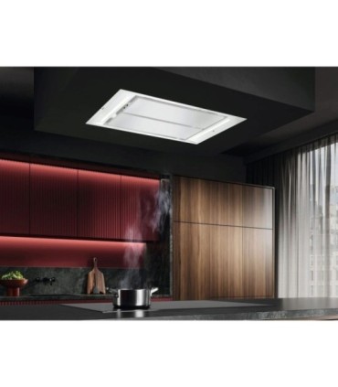 AEG NDC7792SW Campana extractora de techo Serie 7000 SilenceTech de 90 cm, Blanco