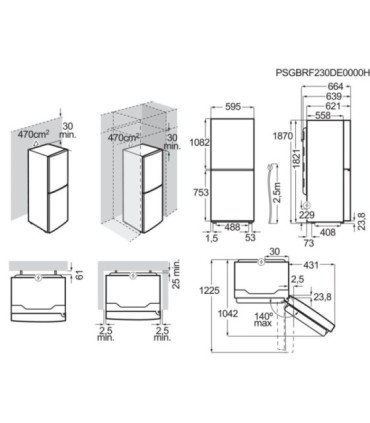 AEG ORC6N321DW Frigorífico combi de libre instalación de 187 x 60 cm, Blanco