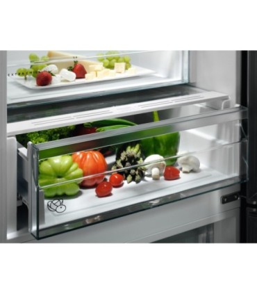 AEG ORC6N361ES Frigorífico combi de libre instalación de 201 x 60 cm, Acero inoxidable antihuellas
