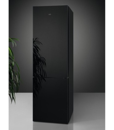 AEG ORC8M361EE Frigorífico combi de libre instalación de 201 x 60 cm, Cristal Negro