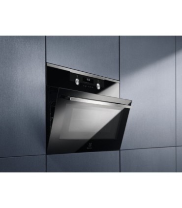 Electrolux CKM806CX Horno compacto con microondas y esmalte de fácil limpieza, Acero inoxidable antihuellas