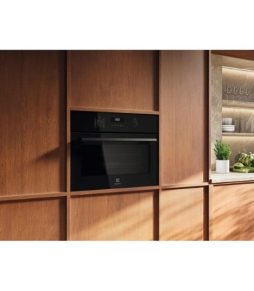 Electrolux EVF6E46Z Horno compacto con esmalte de fácil limpieza, Negro