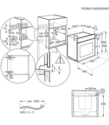 AEG TE8PB731AT Horno multifunción Serie 7000 MealAssist con limpieza pirolítica, Negro mate