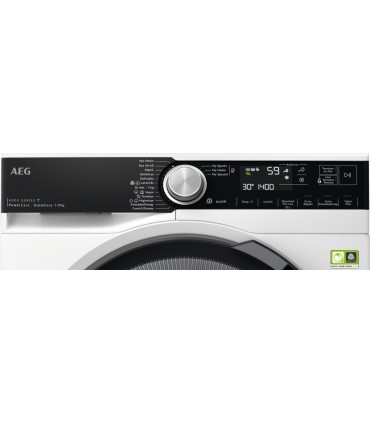 AEG LFR8504L6Q Lavadora de libre instalación Serie 8000 PowerCare Autodose de 11 kg y 1400 r.p.m., Blanco
