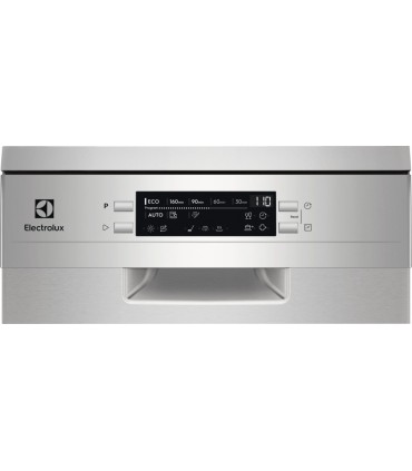 Electrolux ESS42220SX Lavavajillas de 45 cm para 9 servicios de Clase E, Acero inoxidable antihuellas
