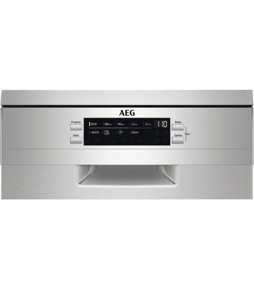 AEG FFB62427ZM Lavavajillas de 45 cm para 9 servicios de Clase E, Acero inoxidable antihuellas