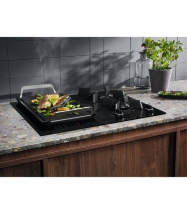 Electrolux KDI641723K Placa de inducción y gas mixta de 60 cm, Negro