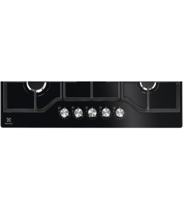 Electrolux KGG75362K Placa de gas de 75 cm, Negro