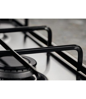 Electrolux KGS6404SX Placa de gas de 60 cm, Acero inoxidable antihuellas