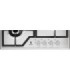 Electrolux KGS6436SX Placa de gas de 60 cm, Acero inoxidable antihuellas