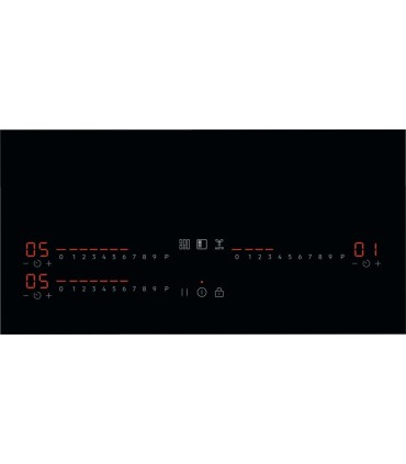AEG TI63IF0BFB Placa de inducción Serie 6000 Flex Bridge de 60 cm, Negro