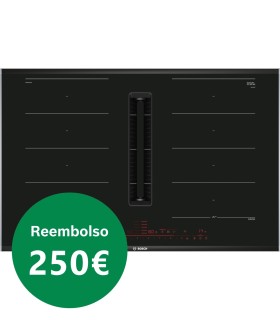 Bosch PXX875D67E Serie 8, Placa de inducción con extractor integrado, 80 cm