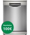 Bosch SMS6ZCI10E Serie 6, Lavavajillas de libre instalación, 60 cm, Acero antihuellas