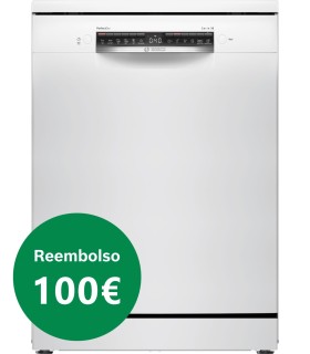 Bosch SMS6ZCW10E Serie 6, Lavavajillas de libre instalación, 60 cm, Blanco
