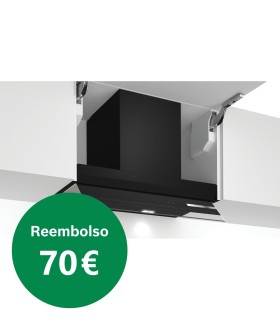 Bosch DBB67AM60 Serie 6, Campana decorativa integrada, 60 cm, Cristal negro