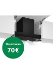 Bosch DBB67AM60 Serie 6, Campana decorativa integrada, 60 cm, Cristal negro