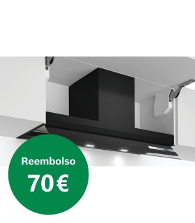 Bosch DBB97AM60 Serie 6, Campana decorativa integrada, 90 cm, Cristal negro
