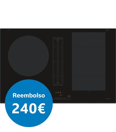Balay 3EBC989LH Placa de inducción con extractor integrado, 80 cm, Negro