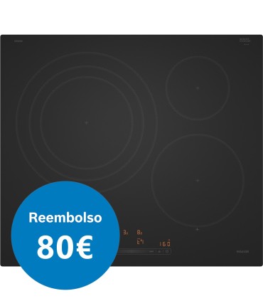 Balay 3EB967MH Placa de inducción, 60 cm, Acabado negro mate, sin perfiles