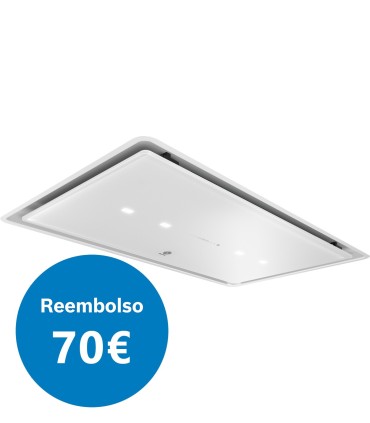 Balay 3BE296ABC Extractor de techo, 90 cm, Cristal blanco