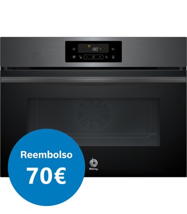 Balay 3CB4821G3 Horno compacto pirolítico, 60 x 45 cm, Grafito