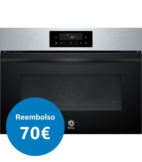 Balay 3CB4821X3 Horno compacto pirolítico, 60 x 45 cm, Acero inoxidable