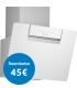 Balay 3BC567GBH Campana decorativa de pared inclinada, 60 cm, Cristal blanco
