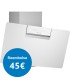 Balay 3BC587GBH Campana decorativa de pared inclinada, 80 cm, Cristal blanco