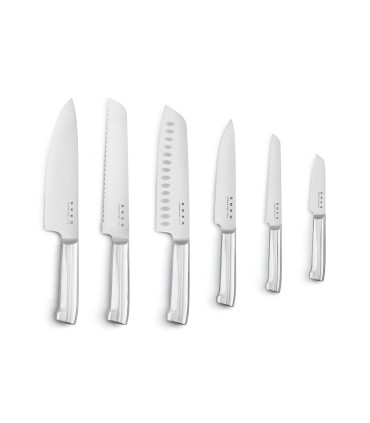 Smeg KBSF02CR Set de cuchillos, 50's Style, Crema