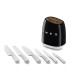 Smeg KBSF02BL Set de cuchillos, 50's Style, Negro