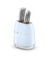 Smeg KBSF02PB Set de cuchillos, 50's Style, Azul
