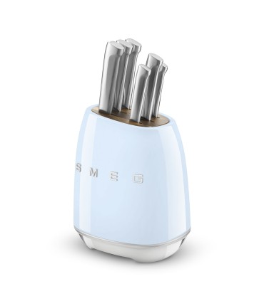 Smeg KBSF02PB Set de cuchillos, 50's Style, Azul