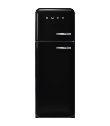 Smeg FAB30LBL6 Frigorífico doble puerta 50's Style, Ventilado, Bisagras izquierdas, Negro, 172 x 60 cm