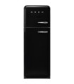 Smeg FAB30LBL6 Frigorífico doble puerta 50's Style, Ventilado, Bisagras izquierdas, Negro, 172 x 60 cm