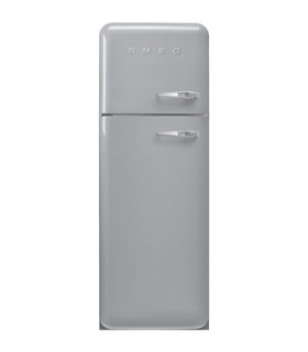 Smeg FAB30LSV6 Frigorífico doble puerta 50's Style, Ventilado, Bisagras izquierdas, Plata, 172 x 60 cm