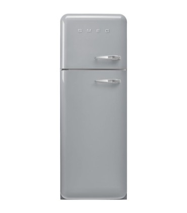 Smeg FAB30LSV6 Frigorífico doble puerta 50's Style, Ventilado, Bisagras izquierdas, Plata, 172 x 60 cm