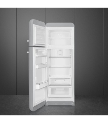Smeg FAB30LSV6 Frigorífico doble puerta 50's Style, Ventilado, Bisagras izquierdas, Plata, 172 x 60 cm