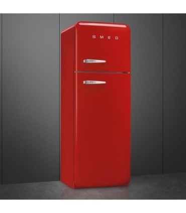 Smeg FAB30RRD6 Frigorífico doble puerta 50's Style, Ventilado, Bisagras derechas, Rojo, 172 x 60 cm