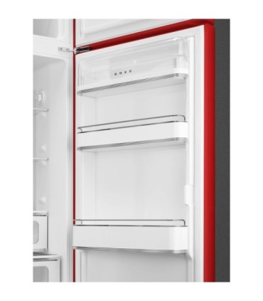 Smeg FAB30RRD6 Frigorífico doble puerta 50's Style, Ventilado, Bisagras derechas, Rojo, 172 x 60 cm