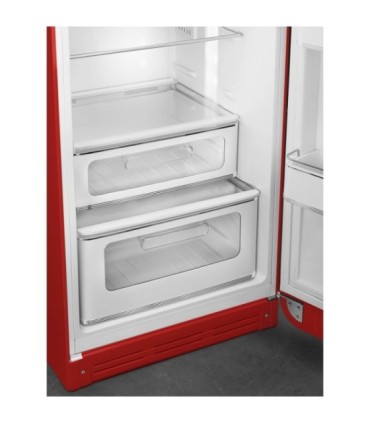 Smeg FAB30RRD6 Frigorífico doble puerta 50's Style, Ventilado, Bisagras derechas, Rojo, 172 x 60 cm