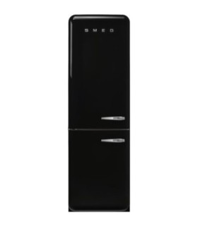 Smeg FAB32LBL6 Frigorífico combinado 50's Style, Bisagras izquierdas, Negro, 196,8 x 60,1 cm