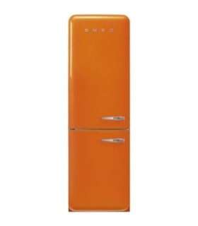 Smeg FAB32LOR6 Frigorífico combinado 50's Style, Bisagras izquierdas, Naranja, 196,8 x 60,1 cm