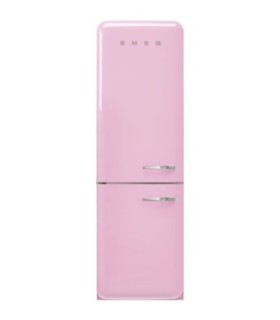 Smeg FAB32LPK6 Frigorífico combinado 50's Style, Bisagras izquierdas, Rosa, 196,8 x 60,1 cm