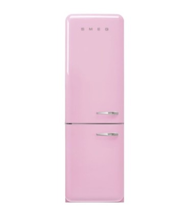 Smeg FAB32LPK6 Frigorífico combinado 50's Style, Bisagras izquierdas, Rosa, 196,8 x 60,1 cm