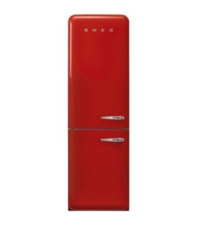 Smeg FAB32LRD6 Frigorífico combinado 50's Style, Bisagras izquierdas, Rojo, 196,8 x 60,1 cm