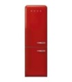 Smeg FAB32LRD6 Frigorífico combinado 50's Style, Bisagras izquierdas, Rojo, 196,8 x 60,1 cm