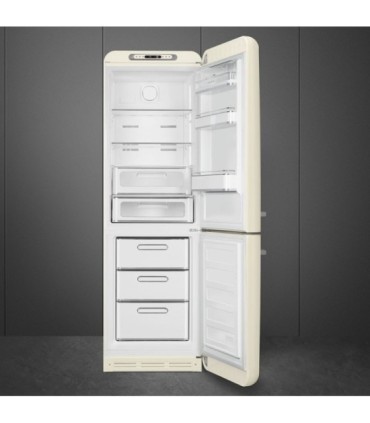 Smeg FAB32RCR6 Frigorífico combinado 50's Style, Bisagras derechas, Crema, 196,8 x 60,1 cm