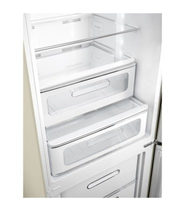 Smeg FAB32RCR6 Frigorífico combinado 50's Style, Bisagras derechas, Crema, 196,8 x 60,1 cm